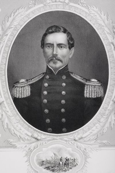 Retrato do general Pierre Gustave Toutant Beauregard (1818-1893) de American School